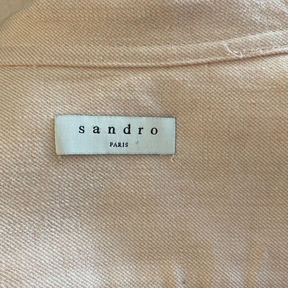 Sandro Pink Flutter Sleeve Jumpsuit, US2 - Picture 13 of 15